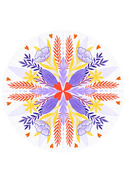 CIRCLE floral background