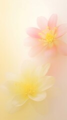 Obraz premium Blurred gradient illustration yellow flowers backgrounds blossom petal.