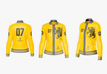 Women's Bomber Jacket Mockup