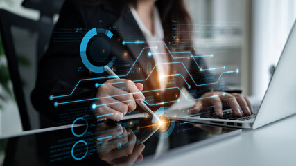 Dashboard for business intelligence and strategic planning. This workflow shows the process from...