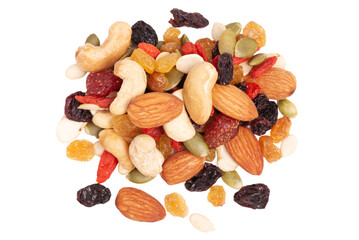 Top view Mixed Dried Beans. mixed grains