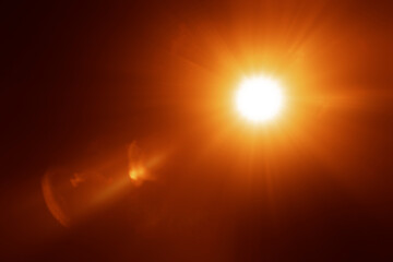 Dazzling sunshine sun rays with bokeh on yellow background. golden sunny banner with sunburst sunbeams. Abstract colorful template illustration. blurred image. shiny sun, sunbeams sunrays, sunshine