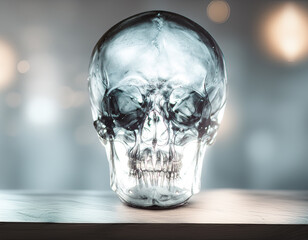 a glass skull