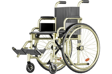 Fototapeta premium Manual wheelchair, wheelchair, transparent background
