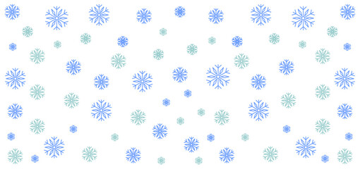 Seamless snowflake pattern background, winter frosty texture design