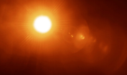 Dazzling sunshine sun rays with bokeh on yellow background. golden sunny banner with sunburst sunbeams. Abstract colorful template illustration. blurred image. shiny sun, sunbeams sunrays, sunshine