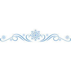 Christmas snowflake divider
