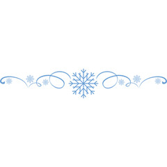 Christmas snowflake divider