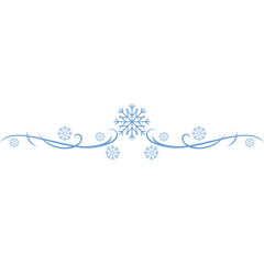 Christmas snowflake divider