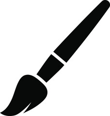 paint brush icon silhouette