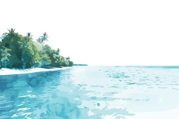 Turquoise Waters of the Maldives Islands