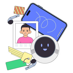 AI-powered personal assistant for daily devices,User-centric ecosystem phone, AI, and wearables, Personal profile and smart keychain system