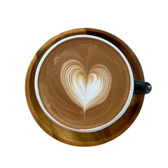 heart shaped coffee cup