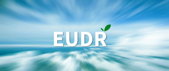 EUDR Environmental Responsibility and drinking coffee in European Union Concept, EU Deforestation...