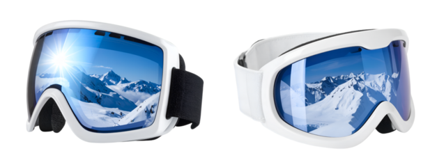 goggles with winter snow
