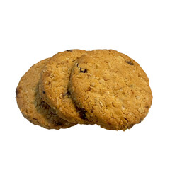 chocolate chip cookie isolated