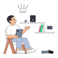 Smart home control with AI assistant and mobile device