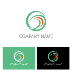 Unique Business Logo Concept with Wavy Circles, Modern Emblem for Branding Solutions, Versatile Corporate Icon for Creative Agencies, Dynamic Brand Identity, Stylish Graphic Representation