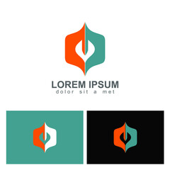 Modern icon logo concept featuring abstract geometric design with vibrant colors, symbol, and unique visual elements, suitable for various branding purposes