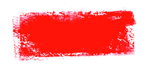 Unordentlicher roter Pinselstreifen mit Textfreiraum