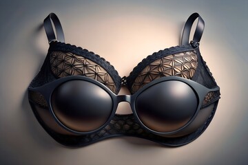 black and white bra style