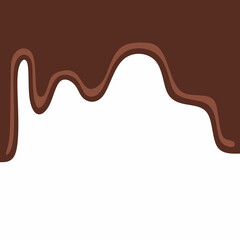 chocolate drip vector, choco melted, hot cocoa flow, sweet dessert vector, milk drop illustration, brown liquid wave, melting chocolate cartoon
