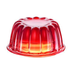 Jelly cup, isolated on white background, realistic, studio lighting, centered, no shadow, transparent background