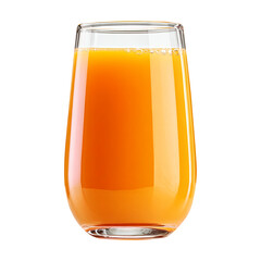 Juice orange glass, isolated on white background, realistic, studio lighting, centered, no shadow, transparent background