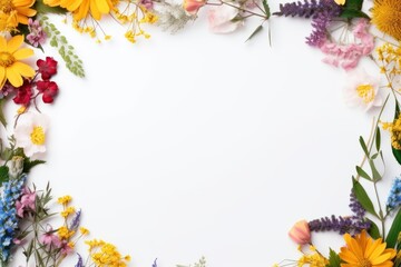 Obraz premium Wildflower backgrounds pattern plant.