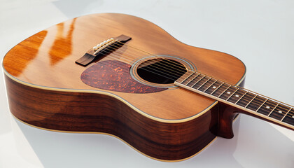 acoustic guitar on white background,
akustik kit&rsquo;arr spitak foni vra