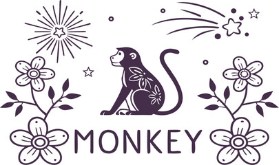 Vector floral greeting card design with birds and butterflies, a beautiful spring nature illustration