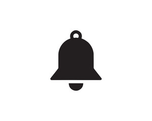 Notification bell icon silhouette vector design illustration