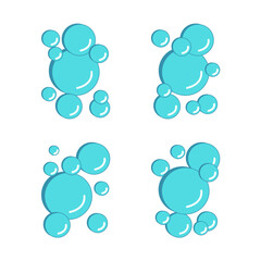 Collection of water illustration variations