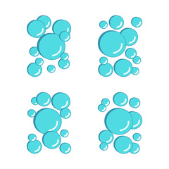 Collection of water illustration variations