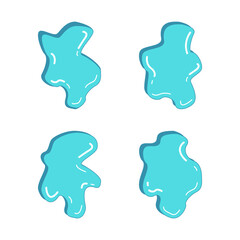 Collection of water illustration variations