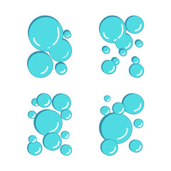 Collection of water illustration variations