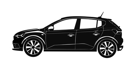 Naklejka premium vintage black car