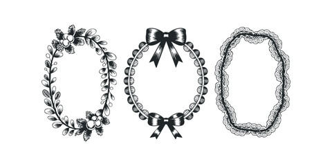 Decorative Vintage Wreath and Frame Embellishments