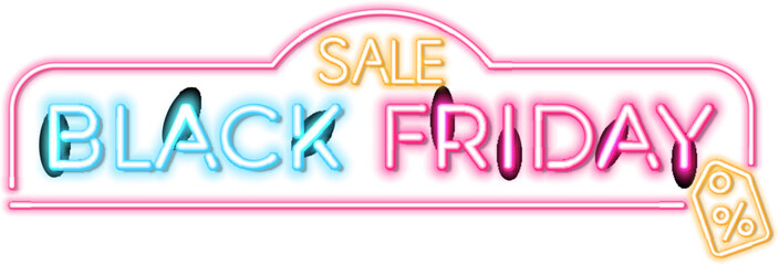 Black Friday Sale Neon Signboard