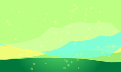 Obraz premium Abstract landscape with rolling hills and bokeh effect
