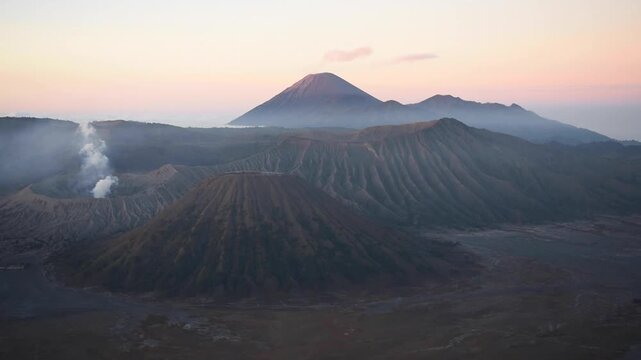Watching the sunrise at Mount Bromo on Java Island, Indonesia, showcasing the breathtaking volcanic landscape and natural beauty of one of Indonesia&rsquo;s most iconic travel destinations.