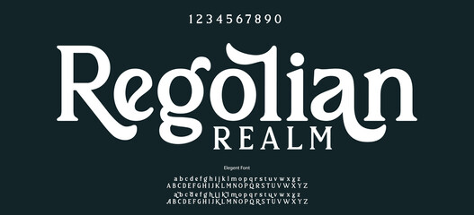 Abstract Fashion font alphabet. Minimal modern urban fonts for logo, brand etc. Typography typeface uppercase lowercase and number. vector illustration.