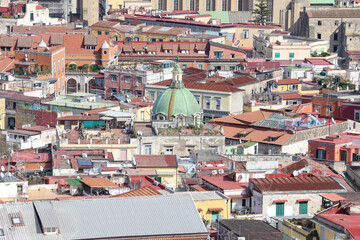 particolare veduta di napoli italia