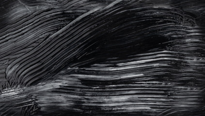 Mascara brush stroke isolated. Black eyelash makeup smudge