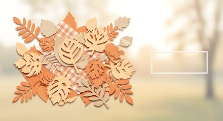 Fall leaves arranged beautifully to create a warm background symbolizing gratitude and seasonal change
