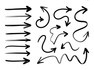 Collection of Hand Drawn Arrow Illustrations in Various Styles Graphic Resources for Designers and Creative Projects Vector Elements