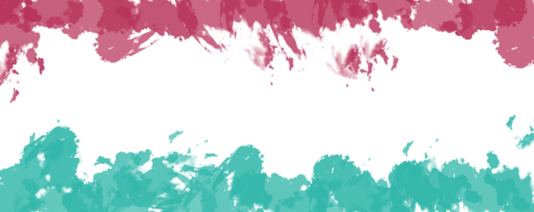 Abstract red pink teal glitch effect background dynamic digital noise disruption isolated on transparent background