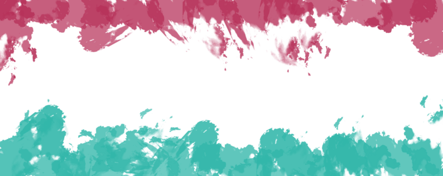 Abstract red pink teal glitch effect background dynamic digital noise disruption isolated on transparent background - Powered by Adobe