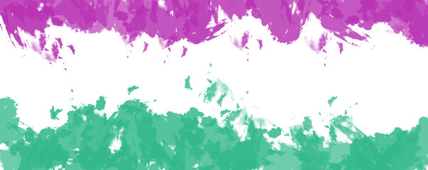 Obraz premium Abstract digital art with purple teal and glitch effects energetic modern design element isolated on transparent background