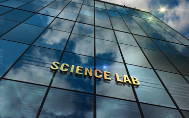 Science Lab glass building concept